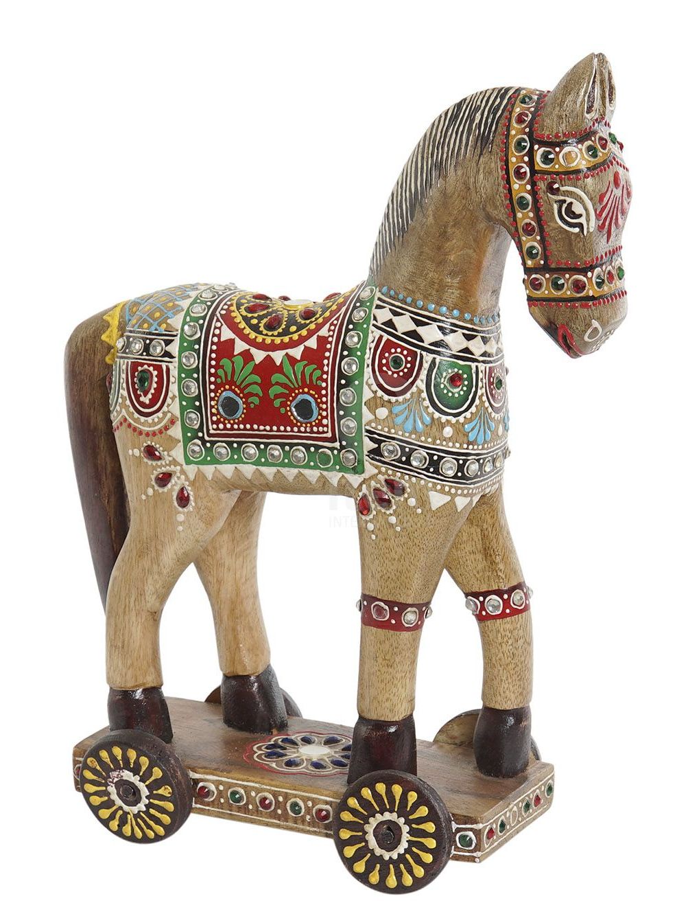 caballitos de madera pintados