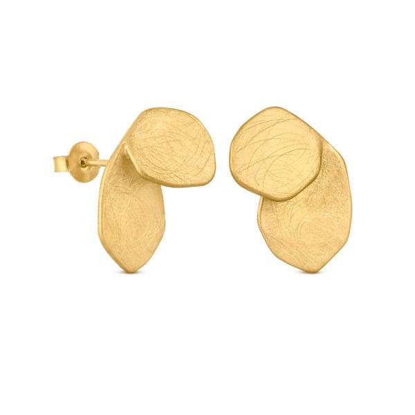 Pendientes "calder". Joi Dar´t. Latón bañado en oro - Imagen 2