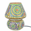 Lámpara grande con mosaico de cristal. Apagada