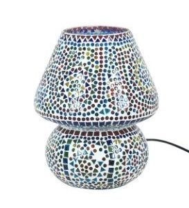 Lámpara grande con mosaico de cristal