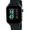 Smart watch unisex de Marea con correa de goma. Negro