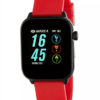 Smart watch unisex de Marea con correa de goma. Rojo