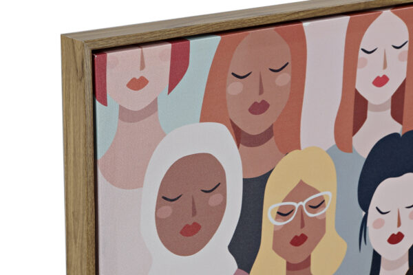 Cuadro lienzo multicolor mujeres del mundo - Imagen 2