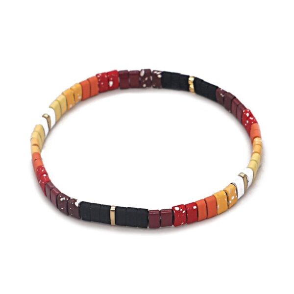 Pulsera con miyuki de colores y acero bañado de Anartxy ver 22. X1