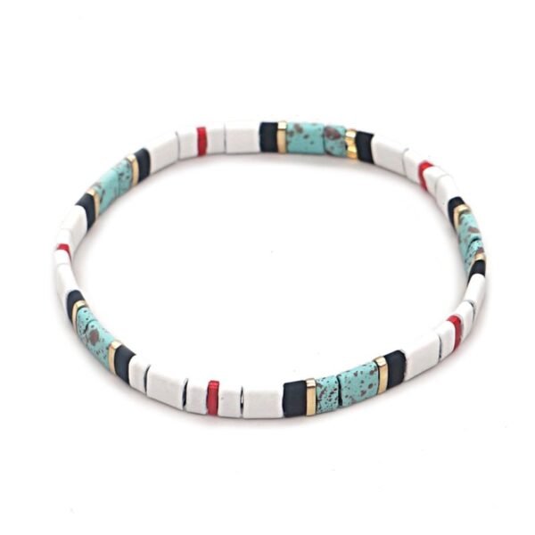 Pulsera con miyuki de colores y acero bañado de Anartxy ver 22. X4
