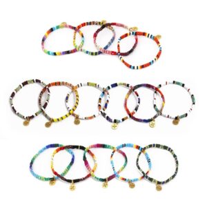Pulsera con miyuki de colores y acero bañado de Anartxy ver 22. Diferentes versiones