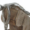 Escultura madera aluminio salvación - Imagen 2