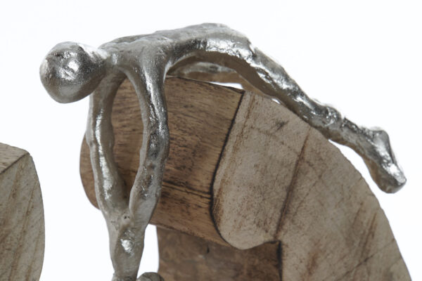 Escultura madera aluminio salvación - Imagen 2