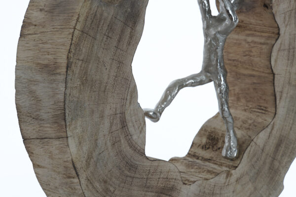 Escultura madera aluminio salvación - Imagen 3