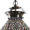 Lámpara techo mosaico peonza. Detalle soporte