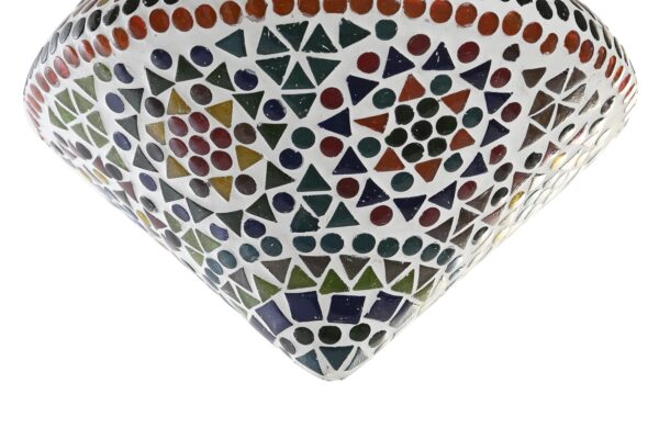 Lámpara techo mosaico peonza. Detalle del mosaico
