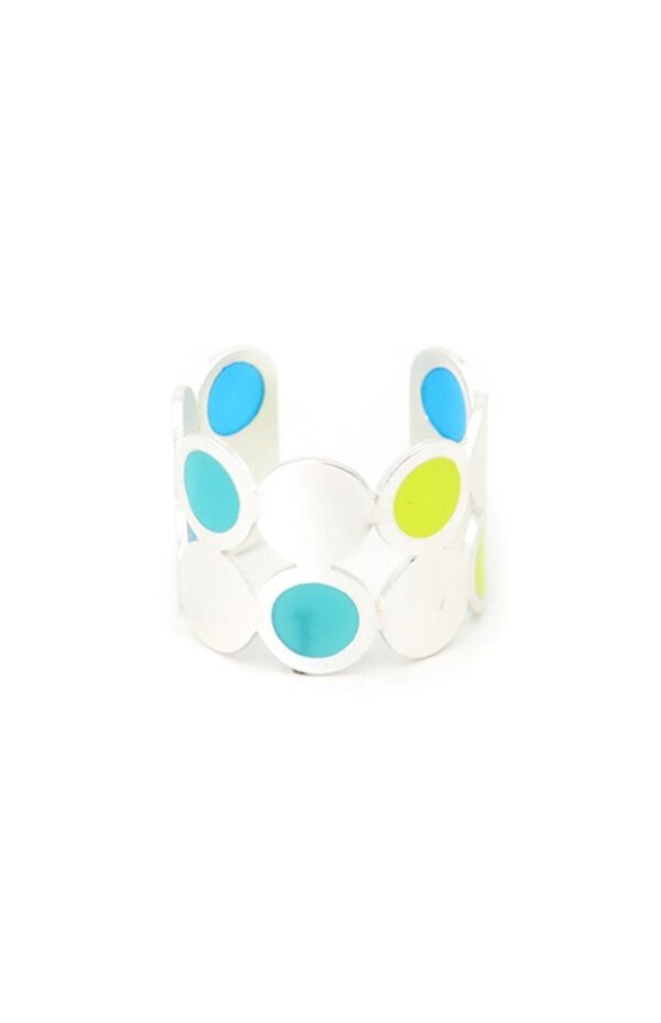 Anillo ajustable círculos transparentes