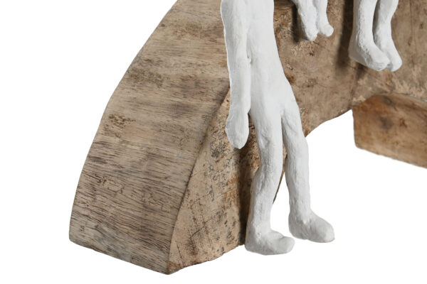 Figura aluminio blanco madera - Imagen 3