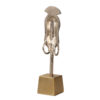 Escultura aluminio cara tribal - Imagen 3