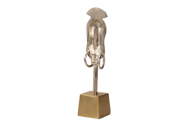 Escultura aluminio cara tribal - Imagen 3