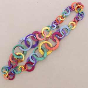 Collar círculos pasta multicolor