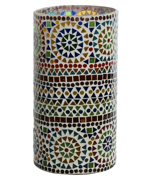 Lámpara cilindro teselas mosaico - Imagen 5