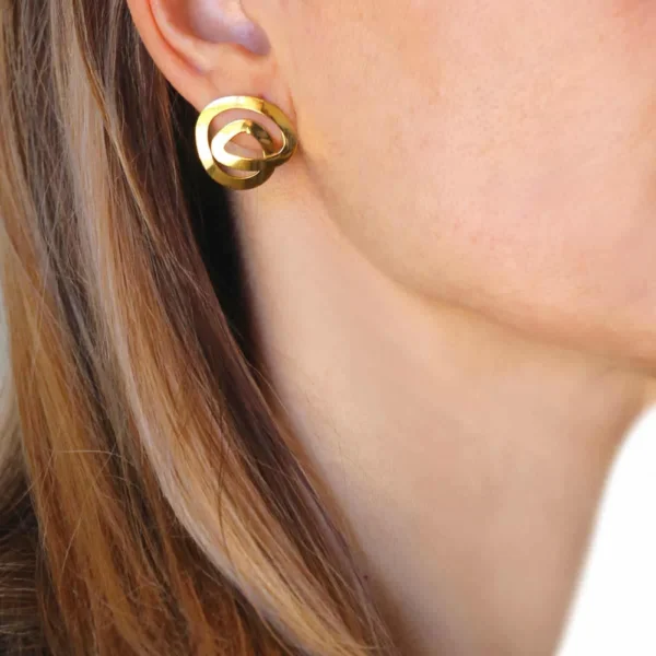 Pendientes irregulares acero - Imagen 5