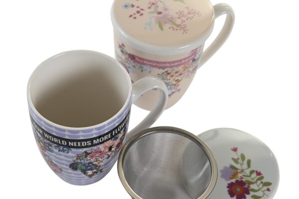 Mug té more flowers - Imagen 2