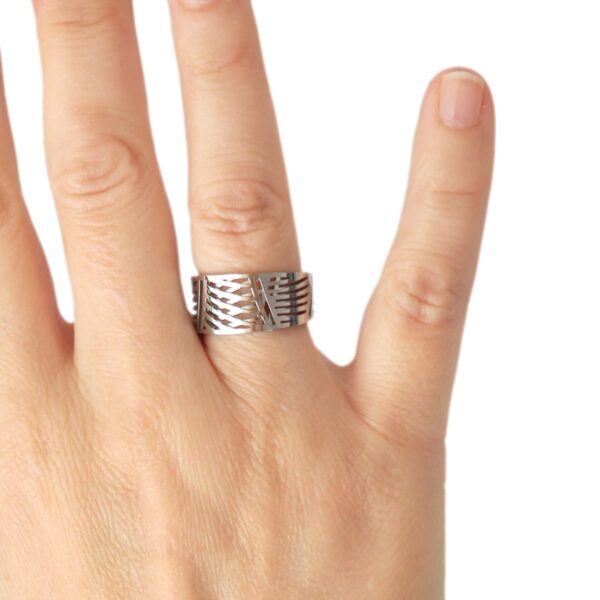 Anillo aro celosía Anartxy - Imagen 2