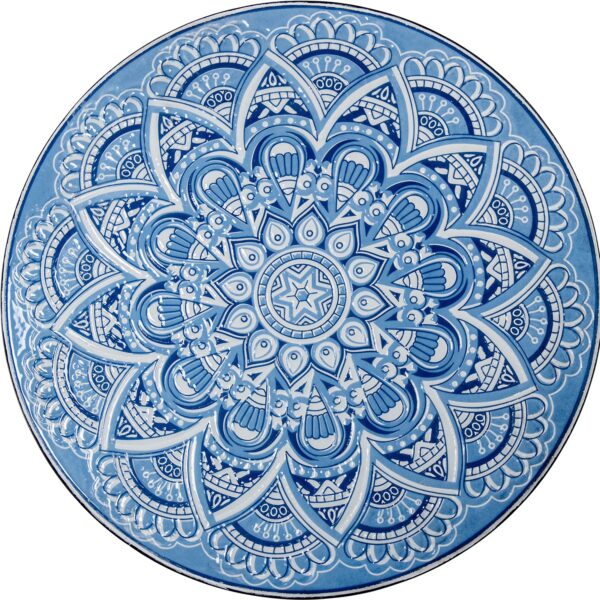 Mesa sillas porcelana azul - Imagen 2
