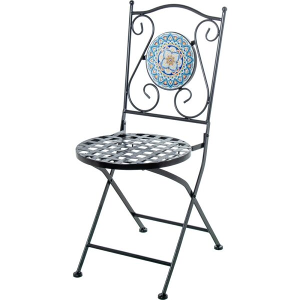 Mesa sillas porcelana multicolor - Imagen 3