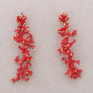 Rojos con algunos abalorios dorados