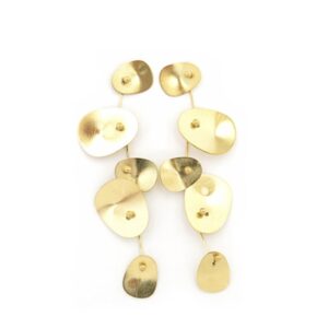 En acero inoxidable bañado en oro de 18K