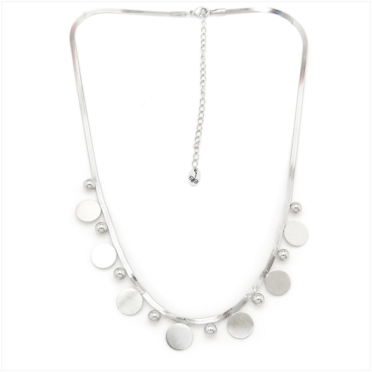 En acero inoxidable plateado