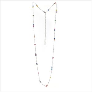 En acero plata con piedras naturales