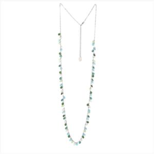 En acero plateado y resinas en tonos azules